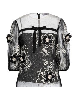 RED Valentino: Кружевная блуза 