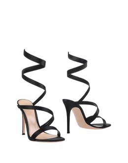 GIANVITO ROSSI: Чёрные сандалии 