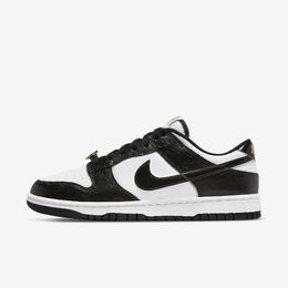 Nike: Чёрные кроссовки Dunk Low Retro