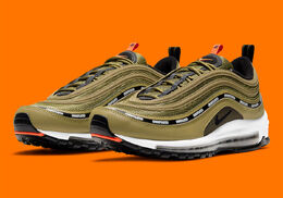 Nike: Зелёные кроссовки Air Max 97