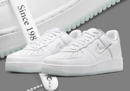 Nike: Белые кроссовки Air Force 1 Low