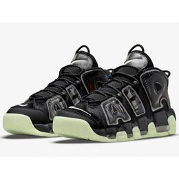 Nike: Чёрные кроссовки Air More Uptempo 96