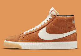 Nike: Тёмные кроссовки SB Blazer Mid