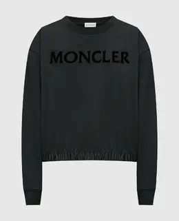 Moncler: Чёрный свитшот 