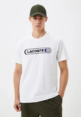 Lacoste: Белая футболка 