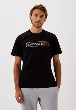 Lacoste: Чёрная футболка 