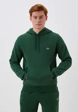 Lacoste: Зелёная толстовка 