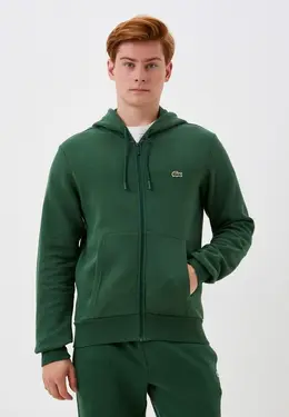 Lacoste: Зелёная толстовка 