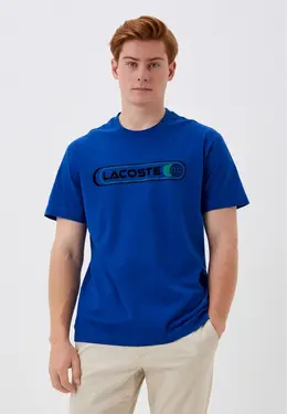 Lacoste: Синяя футболка 