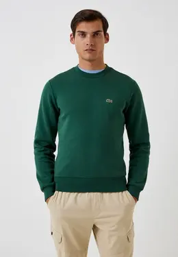 Lacoste: Зелёный свитшот 