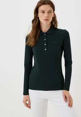 Lacoste: Зелёное поло 