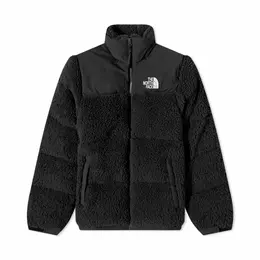 The North Face: Чёрный пуховик  Nuptse