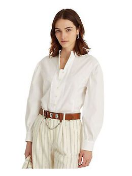 LAUREN RALPH LAUREN: Белый топ