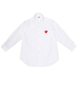 Comme Des Garçons Play: Белая рубашка  Heart