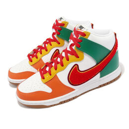 Nike: Белые кроссовки Dunk High