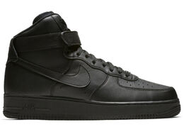 Nike: Чёрные кроссовки Air Force 1 High