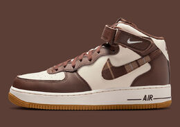 Nike: Коричневые кроссовки Air Force 1