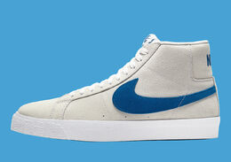 Nike: Белые кроссовки SB Zoom Blazer Mid