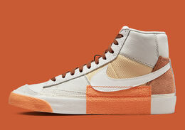 Nike: Оранжевые кроссовки Blazer Mid 77