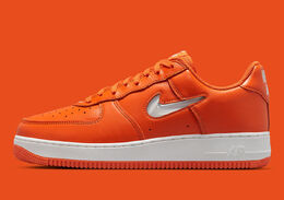 Nike: Оранжевые кроссовки Air Force 1 Low