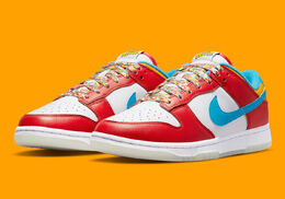 Nike: Красные кроссовки Dunk Low