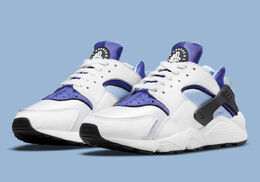 Nike: Голубые кроссовки Air Huarache Run