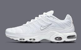 Nike: Белые кроссовки Air Max Plus TN