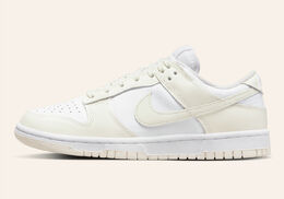 Nike: Белые кроссовки Dunk Low