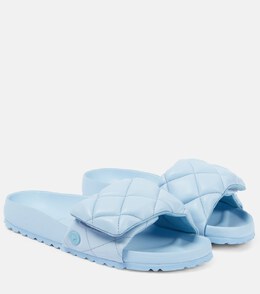 Birkenstock: Синие шлёпанцы 