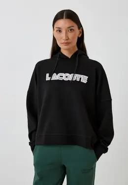 Lacoste: Чёрная толстовка 