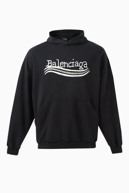 Balenciaga: Хлопковая толстовка Political Campaign