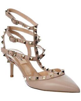 Valentino: Розовые туфли Rockstud