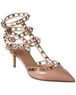 Valentino: Розовые туфли Rockstud