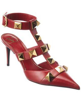 Valentino: Красные туфли Roman Stud