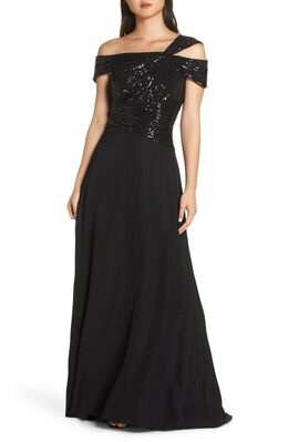 Tadashi Shoji: Чёрное платье