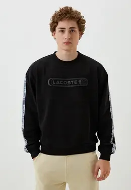 Lacoste: Чёрный свитшот 