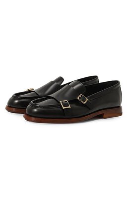 Santoni: Чёрные лоферы