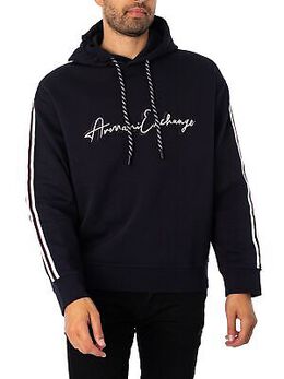 Armani Exchange: Синяя толстовка