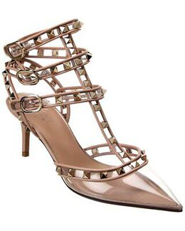 Valentino: Коричневые туфли Rockstud