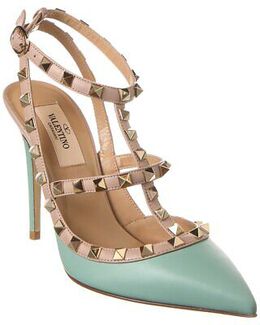 Valentino: Синие туфли Rockstud