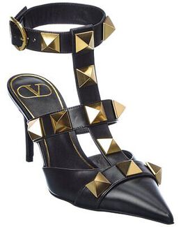 Valentino: Чёрные туфли Roman Stud