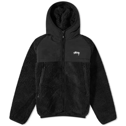 Куртка Stussy Sherpa Paneled Hooded, черный 118530-blac | black