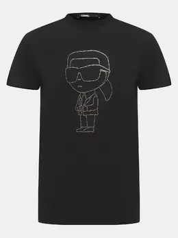 Karl Lagerfeld: Чёрная футболка 