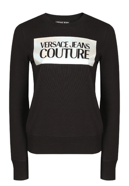 VERSACE JEANS COUTURE: Чёрный свитер 