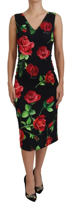 Dolce & Gabbana: Чёрное платье Rose