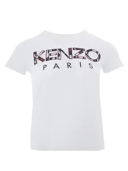 Kenzo: Белая футболка