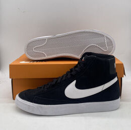 Nike: Чёрные кроссовки Blazer Mid 77