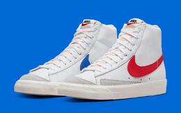 Nike: Белые кроссовки Blazer Mid 77 Vintage