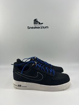 Nike: Синие кроссовки Air Force 1 Low