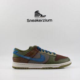 Nike: Зелёные кроссовки Dunk Low